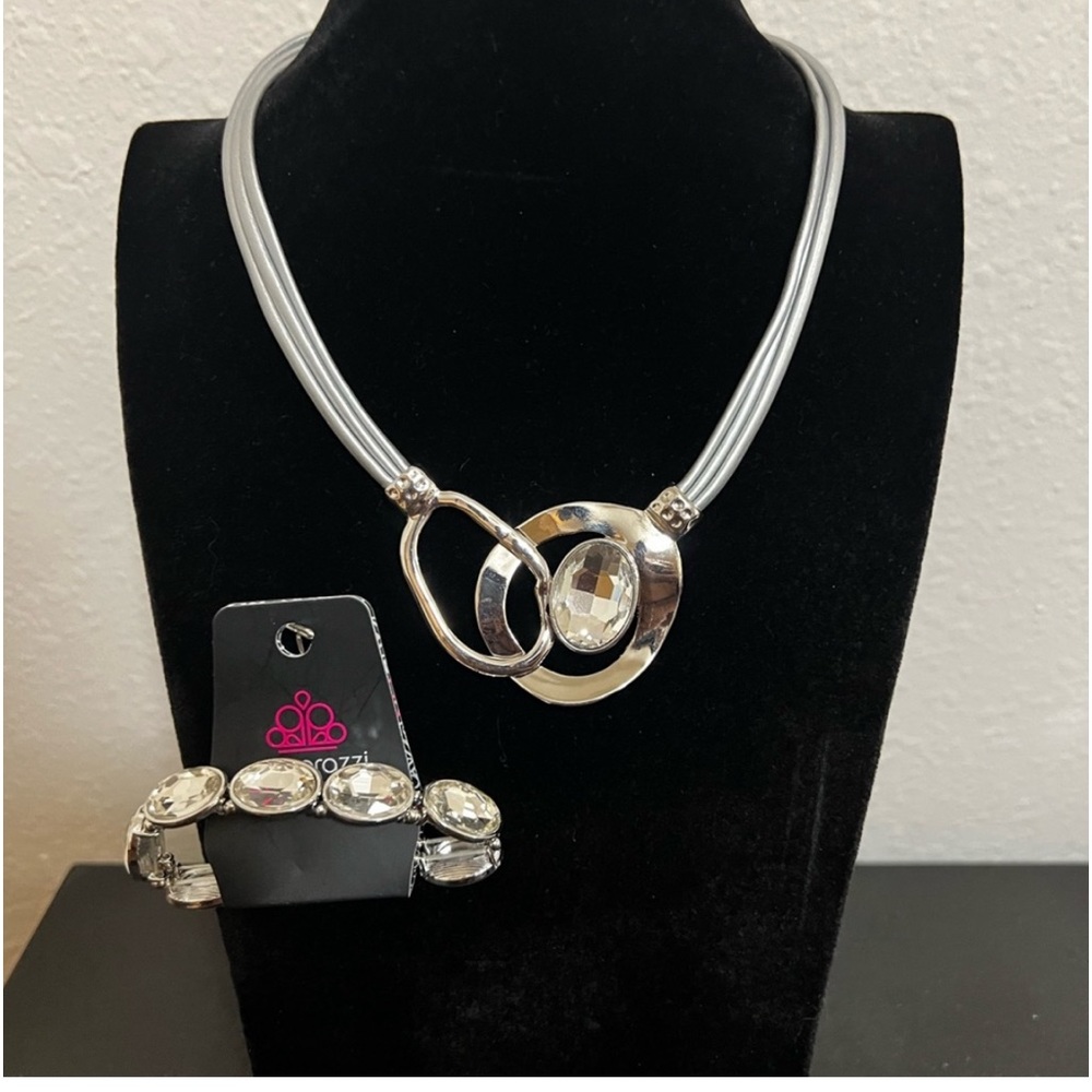 This is a two piece necklace and bracelet set.